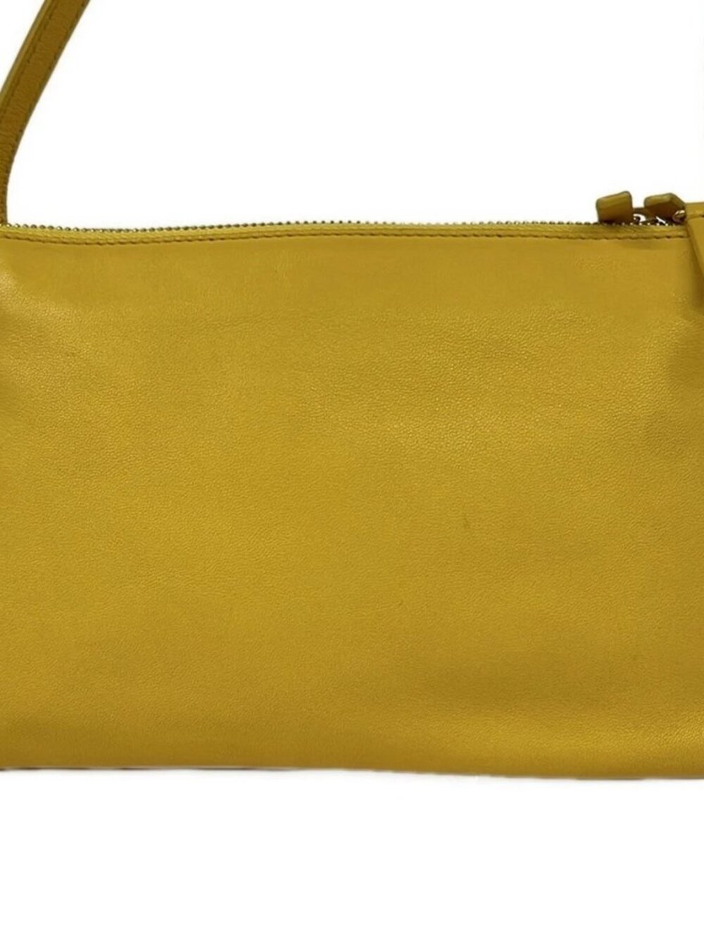 CELINE Trio - Yellow Leather Shoulder Bag - Picture 3 of 15
